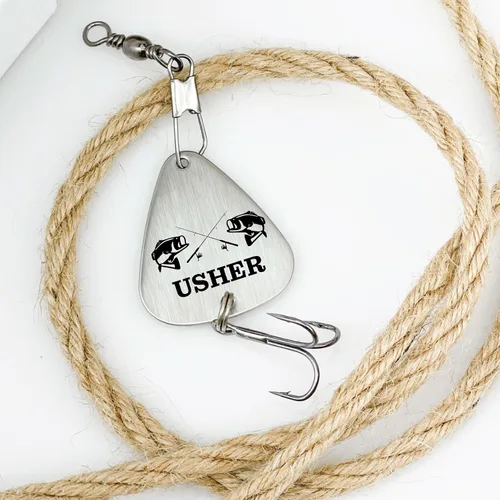 Miniatura 7 de Idea de regalo para el mejor hombre, señuelo de pesca personalizado para padrino de boda, Will You Be My Bridesman, regalo de propuesta para mi