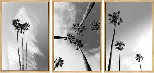 Miniatura 111 de SIGNWIN Lienzo enmarcado para pared, juego de arte de puesta de sol, horizonte, cielo, paisaje, fotografía, arte moderno, paisaje, relajante