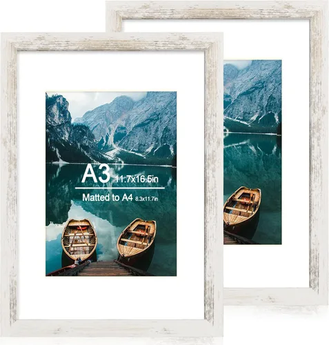 Miniatura 160 de Hongkee - Juego de 2 marcos de fotos, HK042515-MD5.5X8.5-BK(2PK)