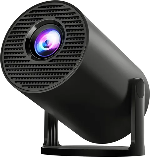 [Aplicaciones integradas y actualizadas en 2025] Mini proyector con Wi-Fi 6 y Bluetooth 5.4, soporte 1080P 4K Full HD, Auto Keystone 360° Proyector