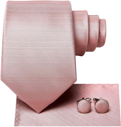 Miniatura 275 de Hi-Tie Corbata clásica de cachemira para hombre con pañuelo y gemelos a cuadros