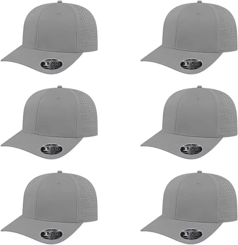 Miniatura 20 de Cap America i8533 Flexfit 110 Gorra Snapback Perforada de Rendimiento de Perfil Medio de 6 Paneles con Protección UV y Snapback Ajustable