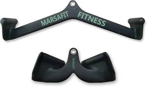 MARSAFIT Gimnasio en casa, fitness, remo, barra en T, polea en V, accesorio para máquina de cable, barra de bíceps Curl Tricep LAT Pulldown Bar Back