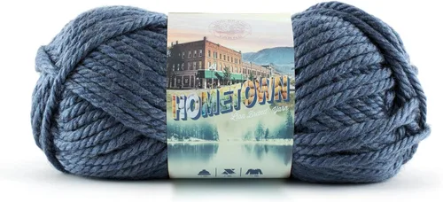 Miniatura 44 de Lion Brand Yarn Hometown - Ovillo de lana súper voluminoso para tejer, ganchillo y manualidades, 1 unidad, Phoenix Azalea