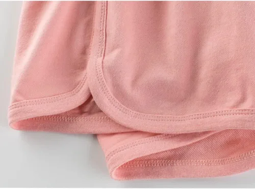 Miniatura 5 de Azalquat Toddler Girl Summer Knit Shorts with Pocket, 2 Pack Baby Pull-On Soft Active Shorts
