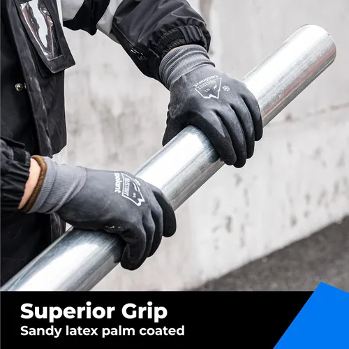 Miniatura 4 de Guantes de trabajo de invierno impermeables para hombres y mujeres, pantalla táctil, guantes para congelador, aislados térmicamente, para clima frío
