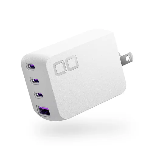 Miniatura 15 de CIO NovaPort Quad II 67W3C1A - Bloque de cargador GaN de 65 W, adaptador compacto de 4 puertos con 3 puertos USB-C y 1 USB-A, carga rápida USBC