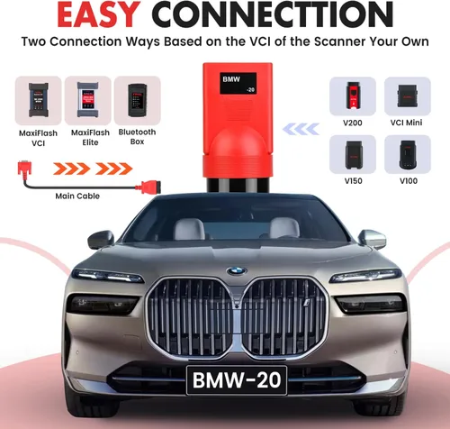 Miniatura 6 de Autel Adaptador de Diagnóstico Original BMW de 20 Pines, Conector Macho OBD1 de 20 Pines a Hembra OBD2 de 16 Pines para BMW de 20 Pines, Funciona