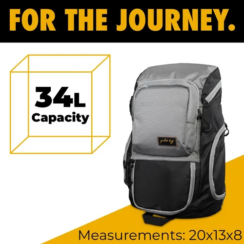 Miniatura 2 de Mochila dorada BJJ para Jiu Jitsu – Bolsa de deporte muy resistente con bolsillo impermeable de tejido de GI Gris