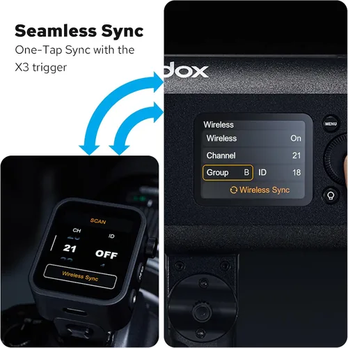 Miniatura 4 de Godox AD600BM II - Estroboscópico de flash para exteriores actualizado GN87 600W, 2.4G inalámbrico, sincronización de 1 toque con disparador X3