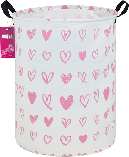 Miniatura 21 de Cesta de lavandería grande de tela de lona ligera, cesta de almacenamiento para juguetes, ropa sucia plegable, impermeable, para dormitorios