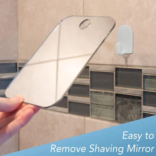 Miniatura 7 de Espejo para afeitarse. No se empaña. De "The Shave Well Company". No se empaña debido a su diseño. No se caerá al piso.