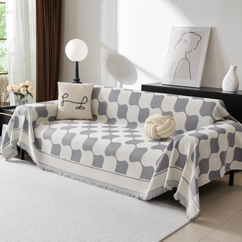 Miniatura 40 de MEETSKY Fundas para sofá modular de 3 cojines, lavables, mezcla de felpilla suave, protector de muebles, funda decorativa de estilo moderno