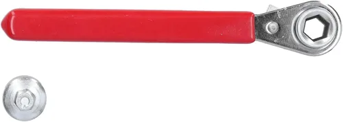 Miniatura 5 de 01 Llave de trinquete, terminal de batería, llave de trinquete no conductora, mango de vinilo grueso, llave de trinquete de terminal de batería