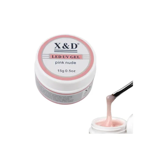 Miniatura 12 de X&D Kit de uñas de poligel, 3 piezas de gel de uñas de gel natural transparente, kit de gel de uñas de secado rápido, juego de gel de uñas