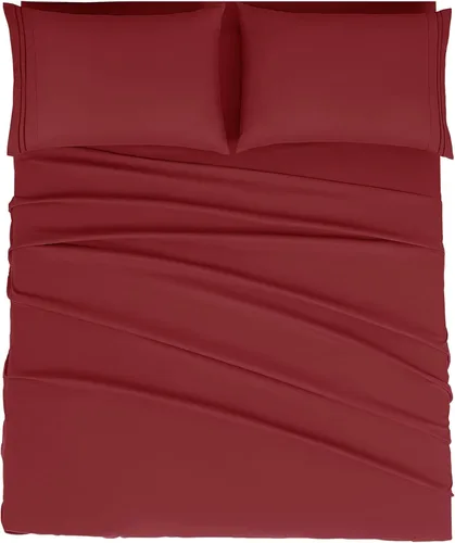 Miniatura 21 de Mejoroom Juego de sábanas de tamaño King – Sábanas y fundas de almohada de ropa de cama 1800 de lujo para hoteles – Sábana bajera con bolsillo