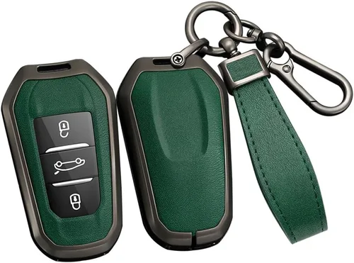 Miniatura 14 de ontto Carcasa de metal para llave de automóvil para Peugeot 508/2008/3008/5008, 5008, funda para llave de control remoto inteligente para Citroen C3