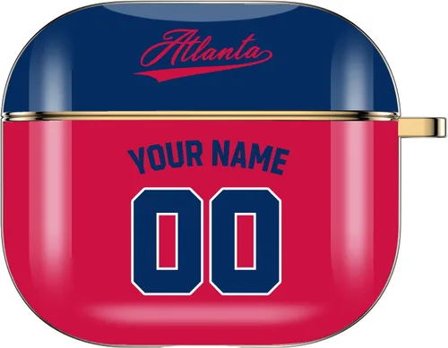 Miniatura 9 de Funda personalizada con nombre y número para AirPods Pro de 3ª generación Pro 2 (2019, 2021, 2022) con llavero personalizado, regalo para fanáticos