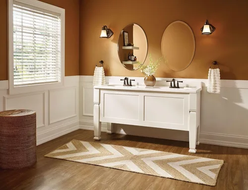 Miniatura 7 de Moen 4505BN Wynford - Grifo de baño de arco alto con dos asas, níquel cepillado cepillado níquel