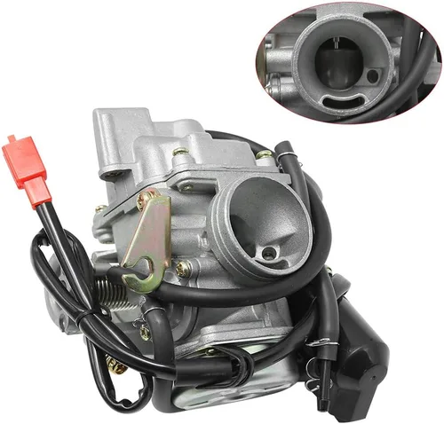 Miniatura 6 de Carburador PD24J para GY6 de 4 tiempos 125cc 150cc ATV Go Karts Scooter Ciclomotores QMJ/QMI157 QMJ/QMI152 - Colector de admisión Fiameter 24mm