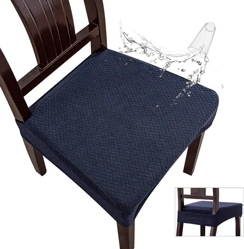 Miniatura 18 de Genina Fundas de asiento impermeables para sillas de comedor, fundas impermeables para sillas de comedor