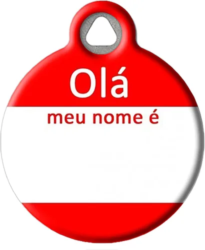 Miniatura 7 de Etiqueta de identificación personalizada con texto en inglés «Hello My Name» para perros y gatos, etiqueta de identificación personalizada