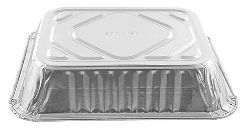 Miniatura 4 de Handi-Foil Sartén desechable oblonga de alimentación para personas mayores de 1 libra (paquete de 200)