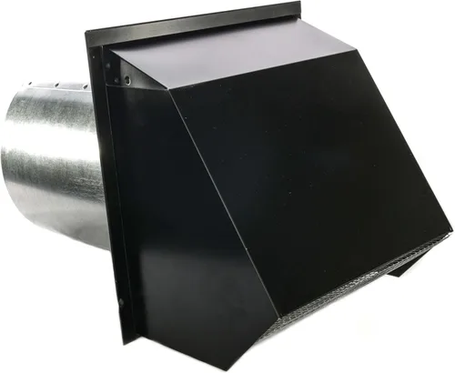 Miniatura 7 de RDP Ventilación de pared con capucha con pantalla y amortiguador (10 pulgadas, blanco)