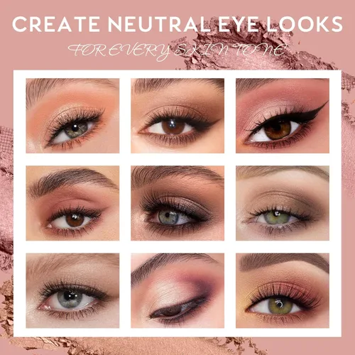 Miniatura 4 de UCANBE Paleta de sombra de ojos mate neutral, 15 colores Nude Taupe Rose Brown maquillaje de ojos, kit de regalo de sombras de ojos de tono cálido
