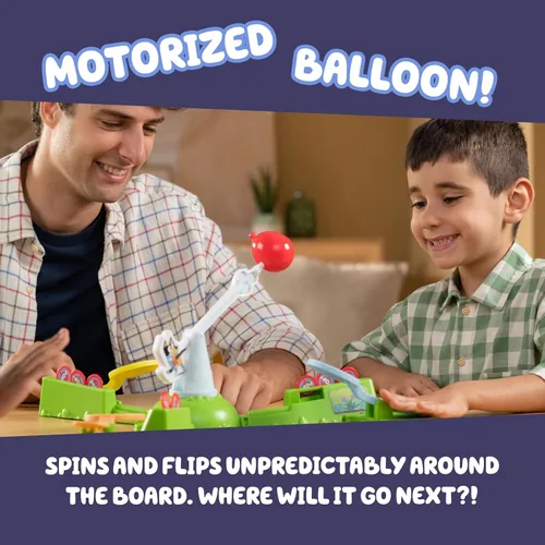 Miniatura 3 de Juego Bluey Keepy Uppy, juego motorizado para niños pequeños con paletas de los personajes Bingo y Chilli, juegos para niños de más de 4 años