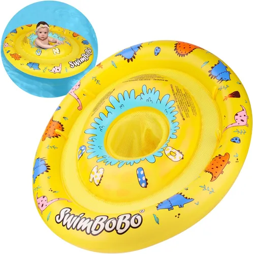 Miniatura 12 de Flotador inflable de natación para bebé con asiento de seguridad, juguetes divertidos para piscina para niños de 6 a 36 meses