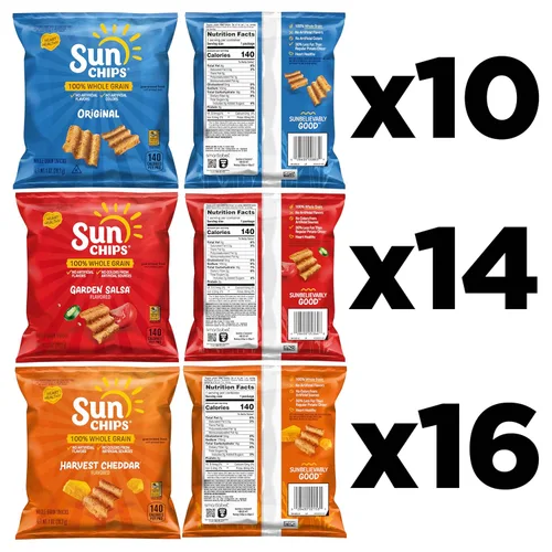 Miniatura 3 de SunChips Paquete variado de aperitivos multicereal, 40