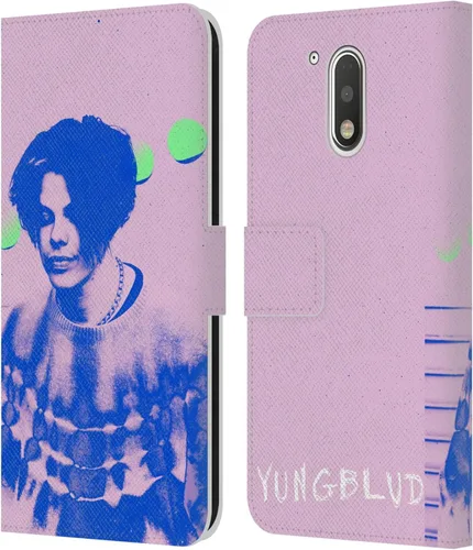 Miniatura 8 de Head Case Designs Officially Licensed Yungblud Face Graphics Leather Book Wallet Case Cover Compatible with Motorola Moto G41