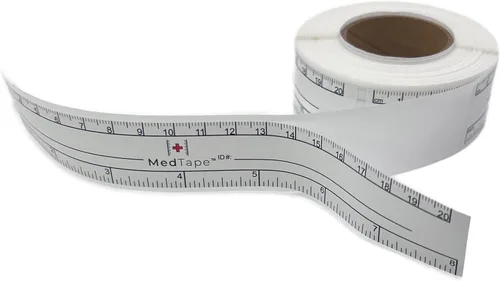 Miniatura 3 de Regla de medición de heridas autoadhesiva de 8 pulgadas (rollo de 125)