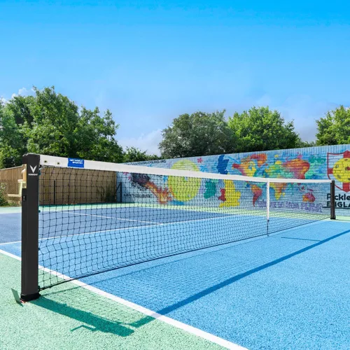 Miniatura 4 de Vermont Postes de pickleball Tamaño reglamentario, postes de acero resistentes a la intemperie con enchufes de tierra opcionales, solo postes