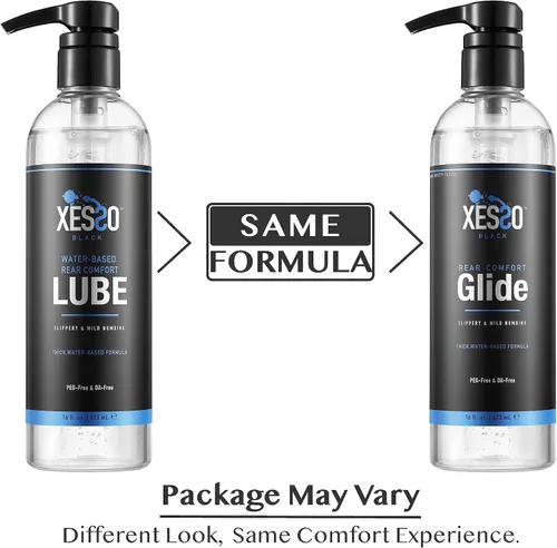 Miniatura 9 de XESSO Lubricante Anal Desensibilizante de 16 Fl Oz, Lubricante a Base de Agua Rear Comfort Glide para Hombres, Mujeres y Parejas, Suavemente
