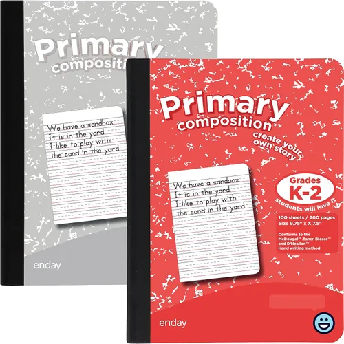 Miniatura 7 de Enday Cuaderno de composición primaria K-2, libro de composición a rayas primarias, cuaderno de composición primaria para niños, cuaderno de 100