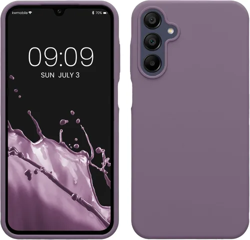 Miniatura 195 de kwmobile Funda Compatible con Samsung Galaxy A14 5G - Funda de teléfono de TPU y silicona con acabado suave - Verde Lima