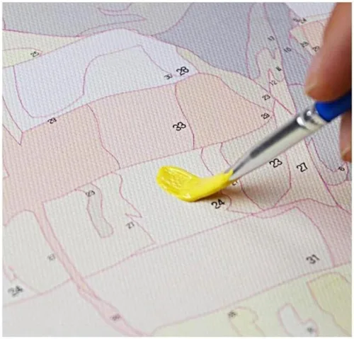 Miniatura 2 de ZMHZMY Kit de pintura al óleo por números para adultos principiantes, pintura en lienzo por números, pintura al óleo acrílica, manualidades para 001