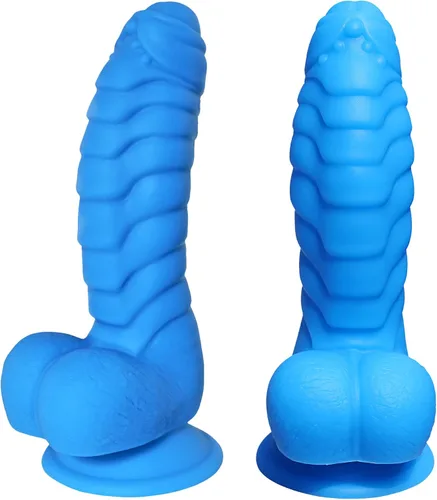 Miniatura 2 de Consolador realista, material de silicona líquida sin olor, juguetes sexuales para adultos, pene, fuerte ventosa para usar sin manos, 2 bolas, punto