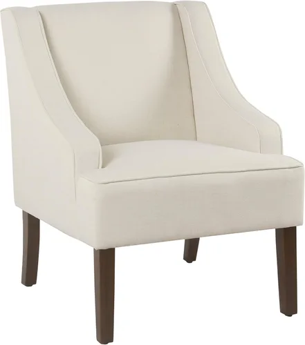 Miniatura 28 de HomePop Swoop - Silla de sala de estar con apoyabrazos, terciopelo gris