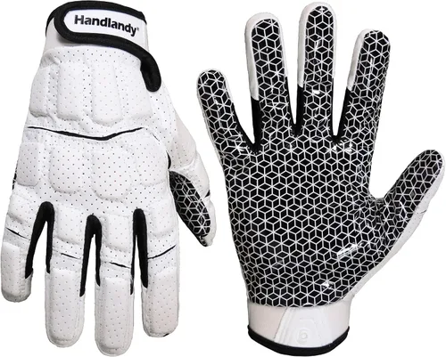 Miniatura 9 de HANDLANDY Football Gloves Men, Sticky Wide Receiver Grip Gloves, Stretch Fit Football Glove Adult