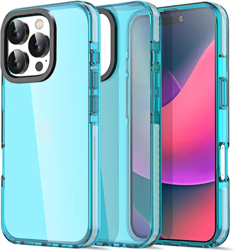 Miniatura 223 de AICase Funda protectora para iPhone 16 compatible con iPhone 16, delgada, ligera, transparente [no amarillenta] Diseño vibrante