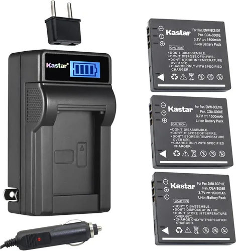 Miniatura 6 de Kastar DMW-BCE10 - Cargador de batería LCD de CA compatible con Panasonic Lumix DMC-FS5 DMC-FS5EG-K DMC-FS5EG-R DMC-FS5EG-S DMC-FS5GK DMC-FS5K