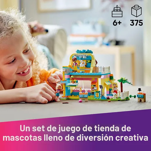 Miniatura 2 de LEGO Friends Tienda de Accesorios para Mascotas Set de juego de simulación, juguete de construcción para niños, niñas y niños, edades 6+, con 3