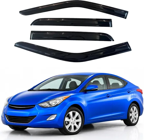 Miniatura 336 de Visor para ventana IG para Hyundai Venue 2020-2023, protector contra la lluvia, adhesivo extra duradero, deflector de viento para lado
