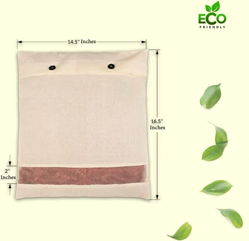 Miniatura 6 de Mayatra's Paquete de 20 bolsas de almacenamiento de sari, organizador de armario para almacenamiento, bolsa de sari para almacenamiento de ropa