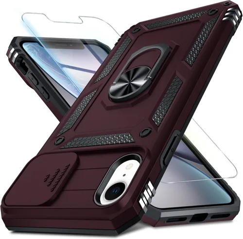 Miniatura 53 de Janmitta - Funda para iPhone 14 Pro con cubierta deslizante para lente de cámara incorporada + protector de pantalla, funda de cuerpo completo