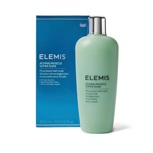 ELEMIS Músculo doloroso Super Soak 13.5 fl oz, leche de baño natural remojo para aliviar dolores musculares y tensión