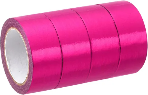 Miniatura 6 de PATIKIL Cinta adhesiva metálica Washi de 0.591 in x 16.4 ft, 4 unidades de papel de arte para espejo, autoadhesivas, para bricolaje, manualidades